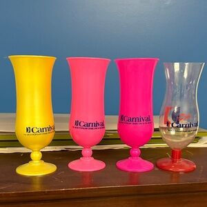 Carnival Colorful Drink Glasses Set